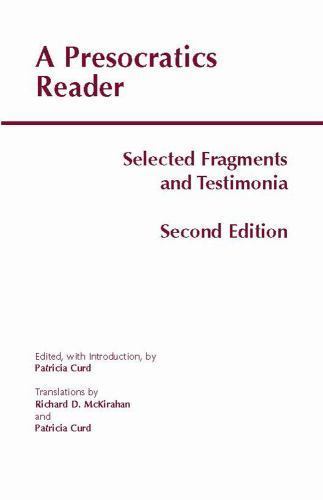 Presocratics reader selected - presocratics, reader: